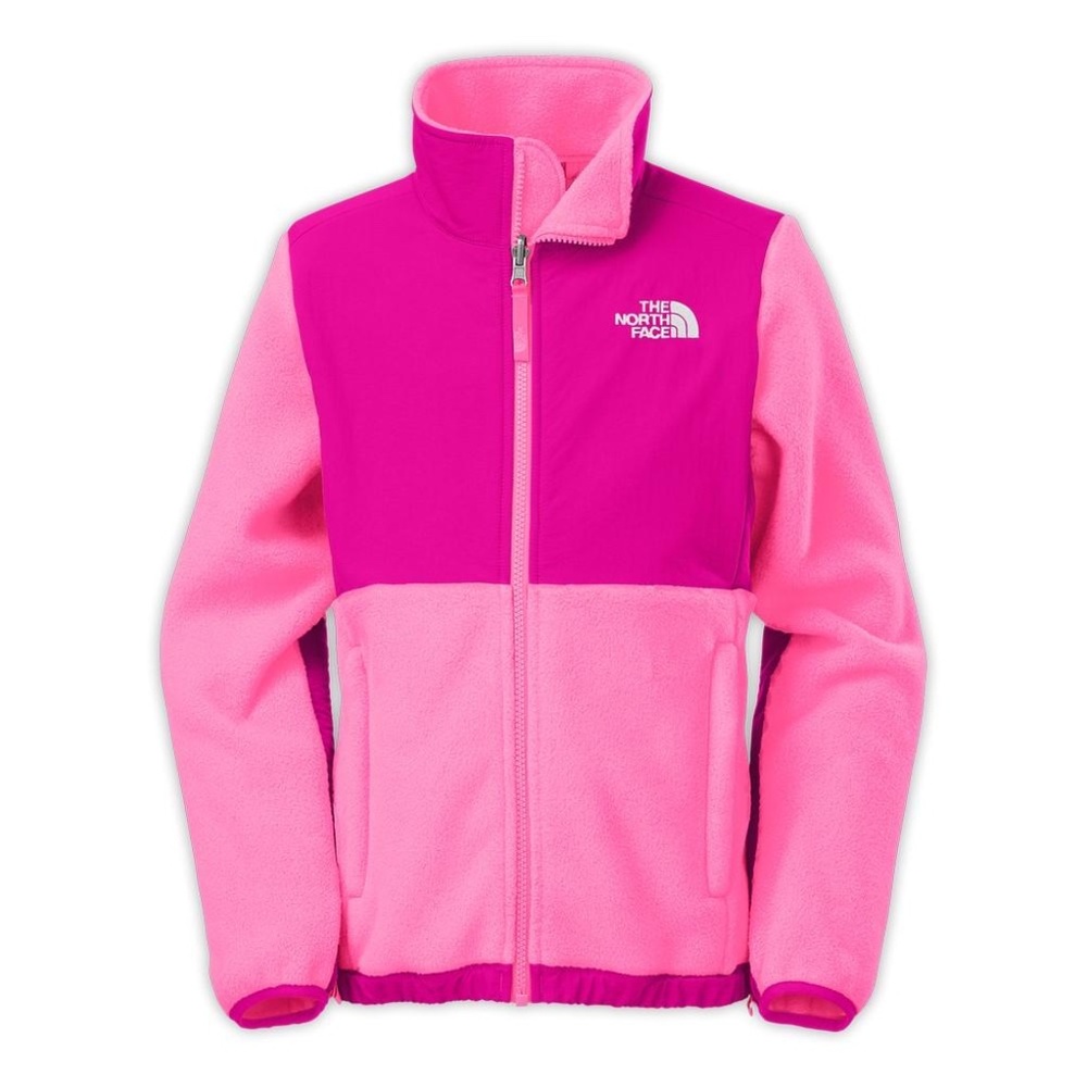 Recycled Gem Pink North Face Denali Jacket Girls L